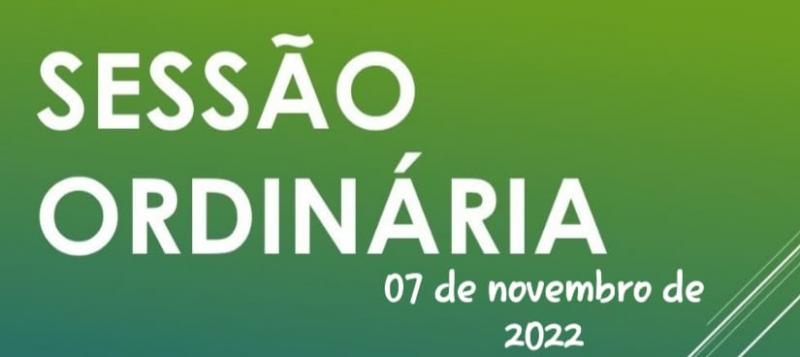 SESSÃO ORDINÁRIA